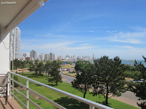 View from the terrace balcony towards Mansa beach.