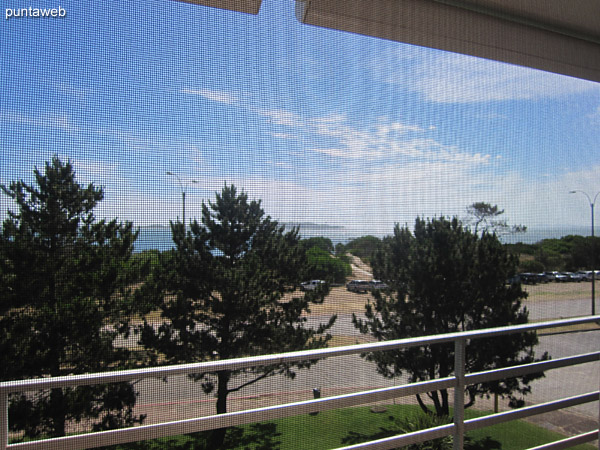 View from the bedroom towards Mansa beach.