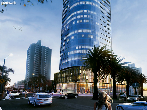 The tower will be strategically located in the heart of Punta del Este. Only 20 minutes from the airport, in front of the port and steps from the beach. On Gorlero Avenue, easily accessible area, surrounded by banks, hotels and first class restaurants.
