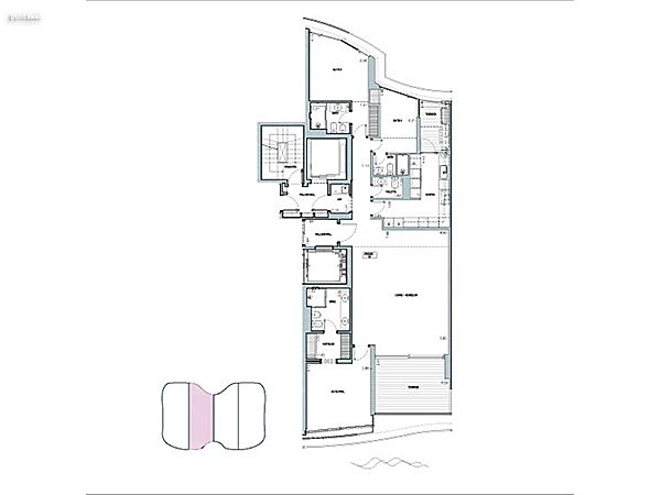 Torre 1 – The Residences – Unidad 1502<br>Planta tipo 02<br><br>Residencia: 149.90 m<br>Terraza: 23.10 m<br>Circulacin vertical: 18.32 m<br><br>Metros comerciales vendibles: 191.32 m