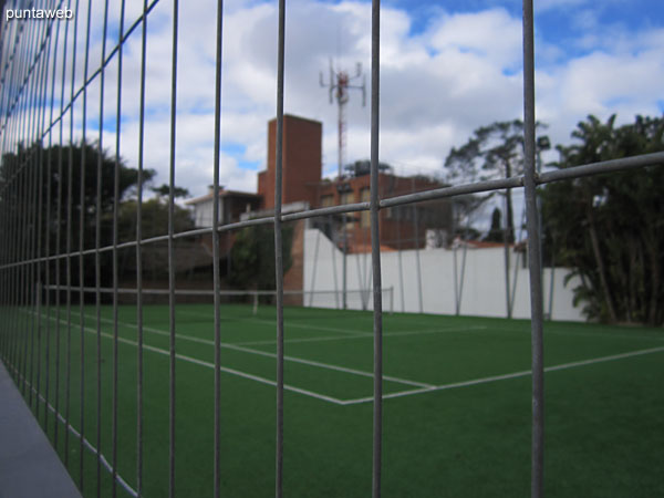 Tennis court and five soccer.