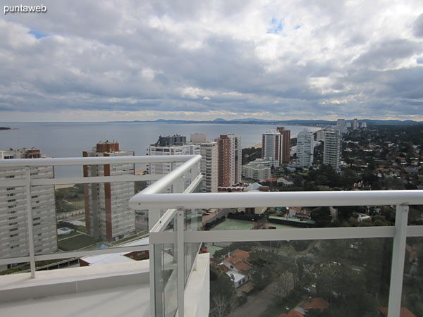 View from the terrace of the building.