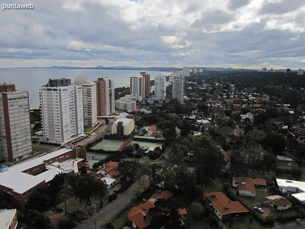 Vista desde la terraza del edificio.