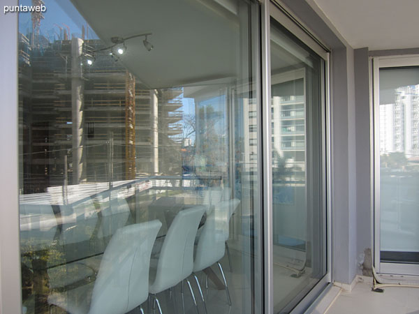 View from the terrace balcony towards the living room.