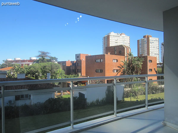 View to the front of the floor from the window of the second suite.