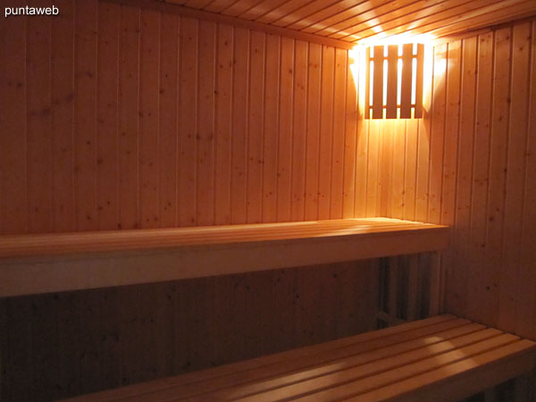 Dry sauna.