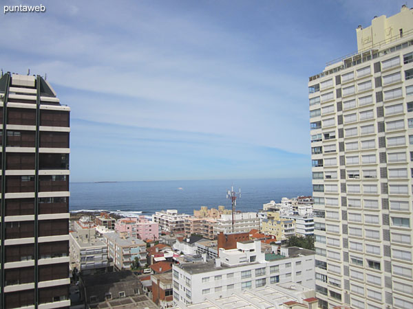 Vista hacia la costa atlntica desde la ventana de la suite.