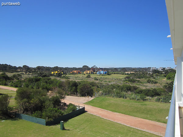 View towards the northeast side from the terrace balcony of the apartment.