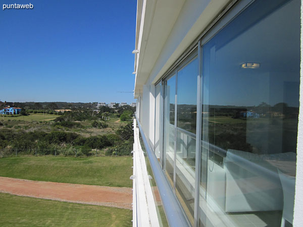 View towards the east side from the terrace balcony of the apartment.