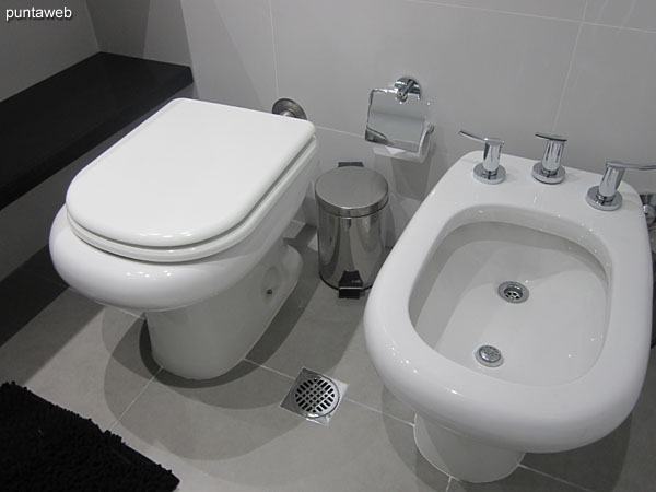 Bathroom of the suite: detail of sanitary devices.