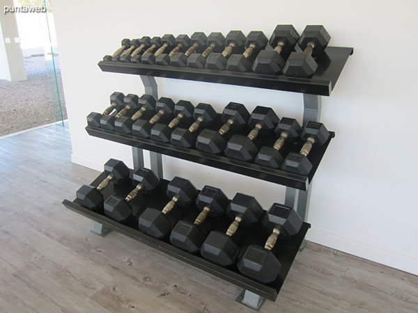 In this block III is the gym, very spacious and bright.<br><br>It has fixed bicycles, ribbons, weight equipment and beds for Pilates.