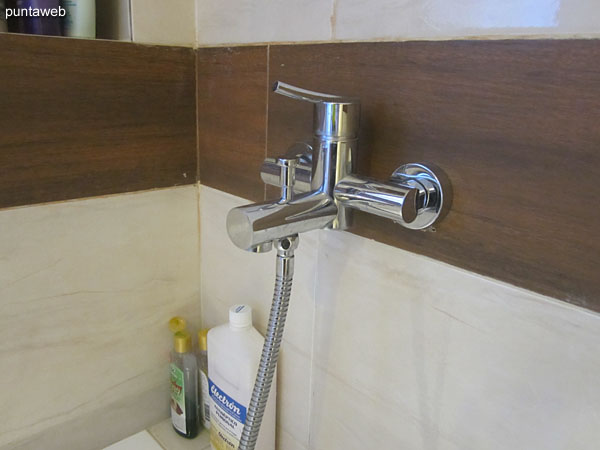 Detail of taps in the main bathroom.