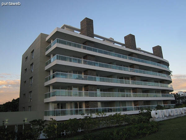 Facade of the building from the north side.