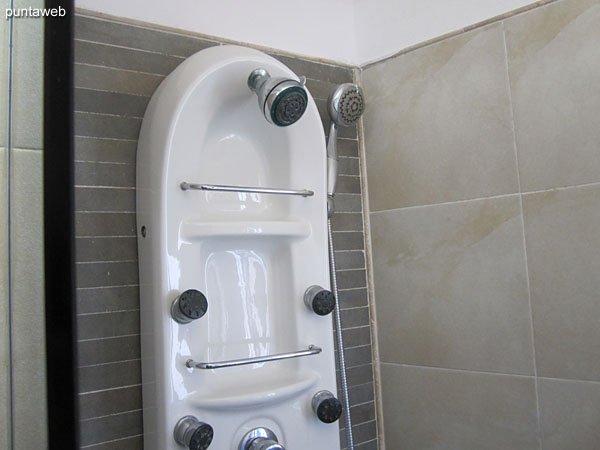 Detail of the Turkish shower.