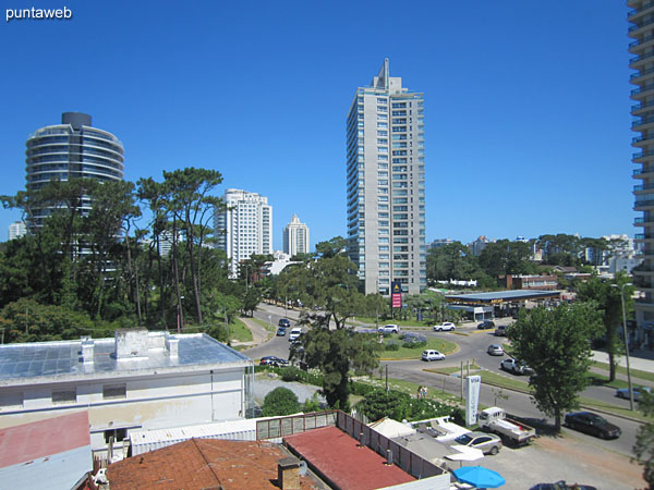 View from the kitchen to the south side.