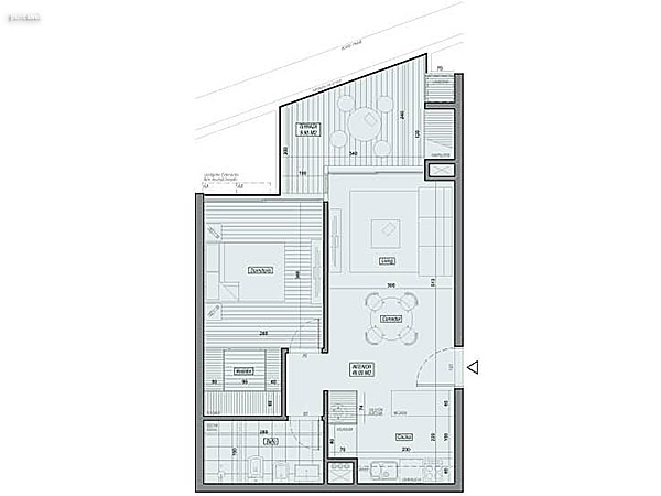 Tipolog�a 1<br>1 Dorm | 46 m� propios<br>9.90 m� terraza | 6.41 m� com�n<br>Total 62.31 m�