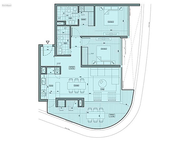 Tipologa 4<br>2 Dorms | 75.60 m propios<br>17.25 m terraza | 10.66 m comn<br>Total 103.51 m