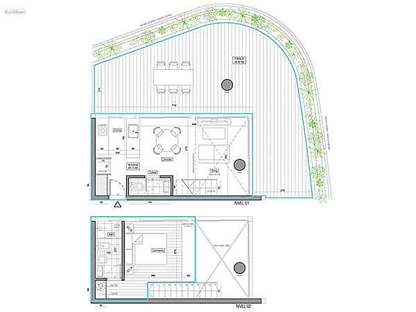 Apto 001<br>1 Dorm | 43.94 m propios<br>39.80 m terraza | 14.10 m comn<br>Total 97.84 m