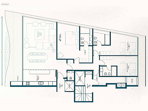 Unidades 201 – 301 – 401 – 501 – 3 dormitorios<br><br>rea Interna 146.00 m<br>Balcn 38.00 m<br>Circulaciones 8.67 m<br>Garage 12.50 m<br>Amenities 29.72 m<br><br>rea total 234.90 m