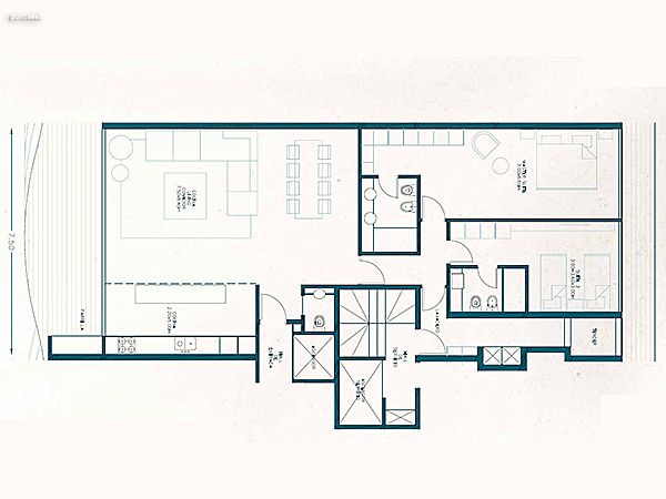 Unidad 601 – 3 dormitorios<br><br>rea Interna 146.00 m<br>Balcn 38.00 m<br>Circulaciones 8.67 m<br>Garage 12.50 m<br>Amenities 29.72 m<br><br>rea total 418.90 m