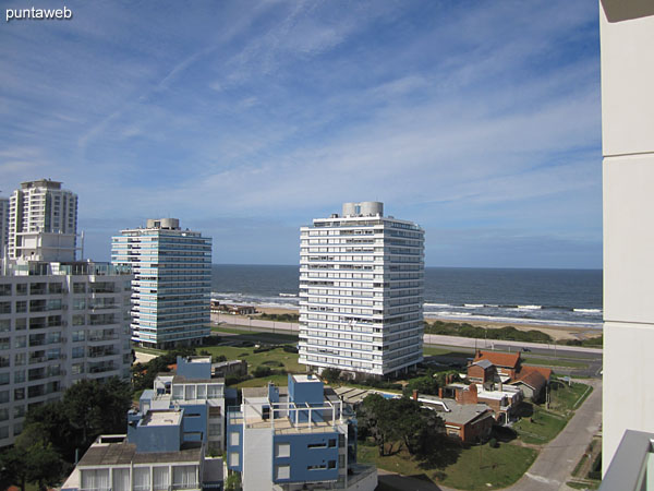 View from the balcony to the east.