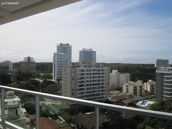 View to the north from the window of the second bedroom.