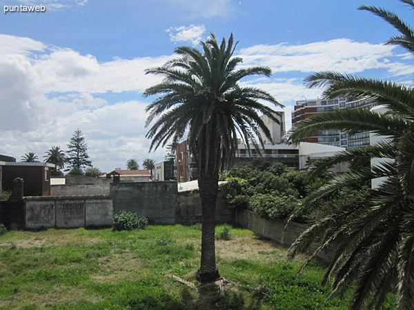 Vista hacia el noroeste desde la ventana del segundo dormitorio.