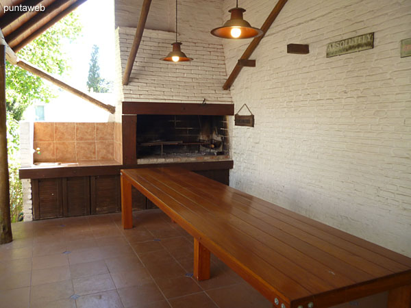 Jard�n trasero de la casa.