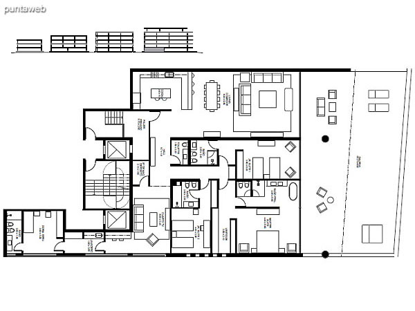 Departamento 8 – Modulo: 4 | Piso: PB<br><br>Superficie cubierta: 284 m2<br>Superficie semicubierta: 69.08 m2<br>Superficie terraza: 83.36 m2<br>Superficie cochera + baulera: 21.8 m2<br>Superficie total: 458.24 m2