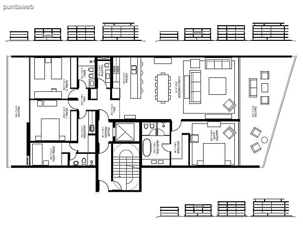 Departamento 12 – Modulo: 2 | Piso: 1<br><br>Superficie cubierta: 166.92 m2<br>Superficie semicubierta: 54.28 m2<br>Superficie terraza: –<br>Superficie cochera + baulera: 23.9 m2<br>Superficie total: 245.1 m2<br><br>Departamento 22 – Modulo: 2 | Piso: 2<br><br>Superficie cochera + baulera: 23.3 m2<br>Superficie total: 244.5 m2<br><br>Departamento 31 – Modulo: 2 | Piso: 3<br><br>Superficie cochera + baulera: 23.6 m2<br>Superficie total: 244.8 m2