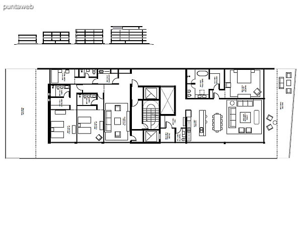 Departamento 45 – Modulo: 4 | Piso: Penthouse<br><br>Superficie cubierta: 290.02 m2<br>Superficie semicubierta: 119.86 m2<br>Superficie terraza: 87.11 m2<br>Superficie cochera + baulera: 25.1 m2<br>Superficie total: 522.09 m2